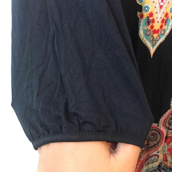 Cha cha vente 3/4 Sleeve casual dress SZ L - Picture 3 of 6